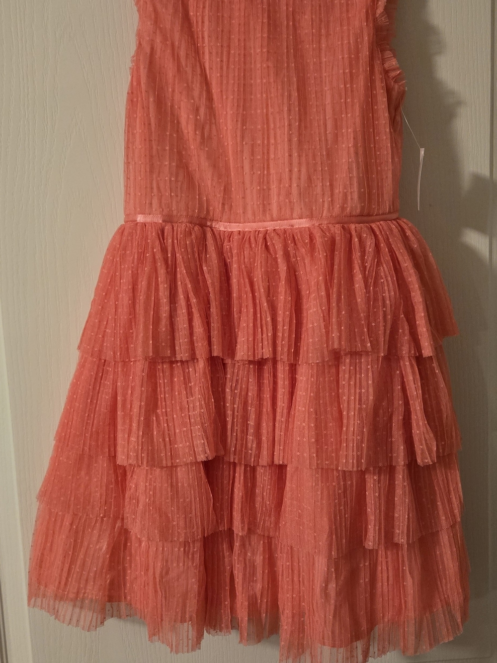 Target Coral Tiered Ruffle Dress for Girls